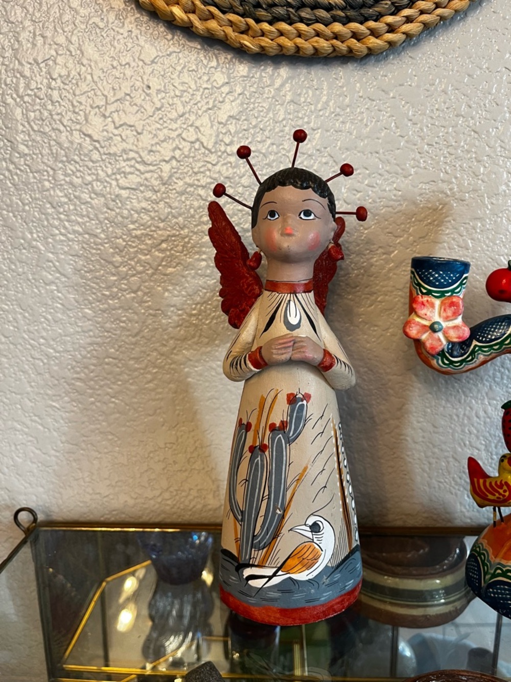 Vintage Mexican tonala angel